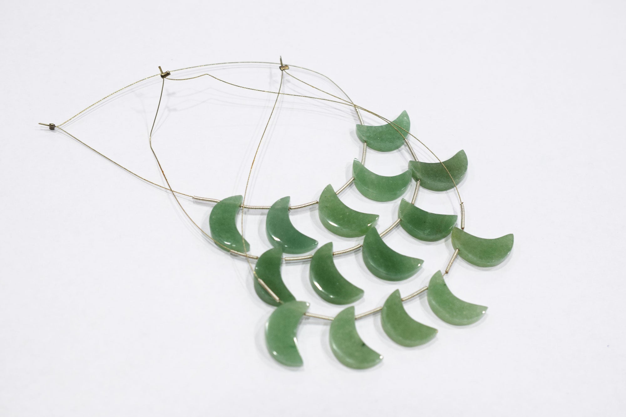 5 Pieces Grape Green Aventurine Smooth Crescent Half Moon Shape Briolettes , Sold By Strand , 9x20 - 10x20 mm , 17380