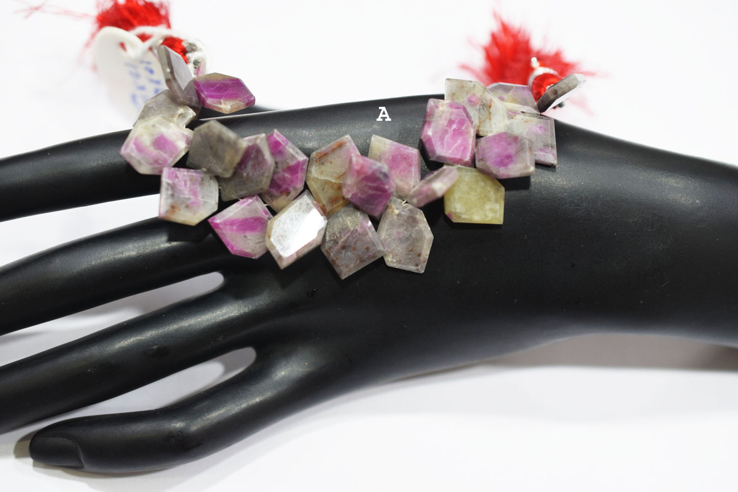 Natural Ruby Rocks Tablet Cut Geometrical Cut Gemstone , Sold By Strand , 10x14 - 11x17 mm , 7" , 17888B