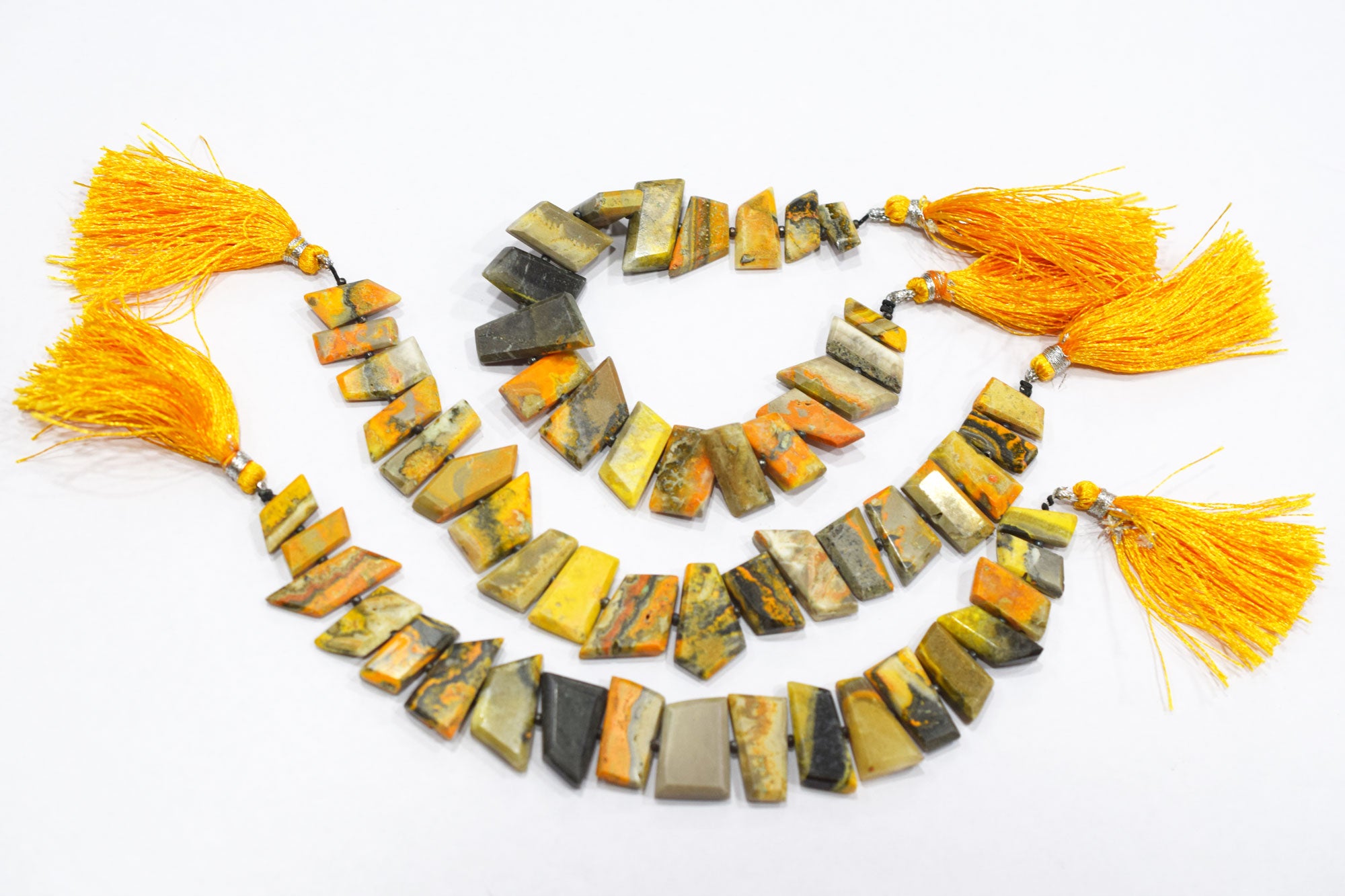 Natural Bumble Bee Tablet Cut Geometrical Cut Gemstone , Sold By Strand , 7x11 - 12x18 mm , 7 Inches , 17896