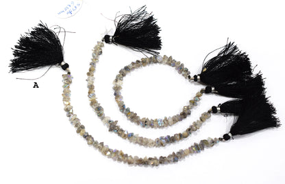 Rustic Metallic Coated Harkimar Faceted Nuggets Chips Beads , Sold By Strand , 5x7 - 6x10 mm , 7", 17898