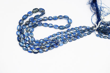 Himalayan Kyanite Smooth Oval Nuggets Shape Beads , Sold By Strand , 4x6 - 8x11 mm , 16 Inches ,  17958