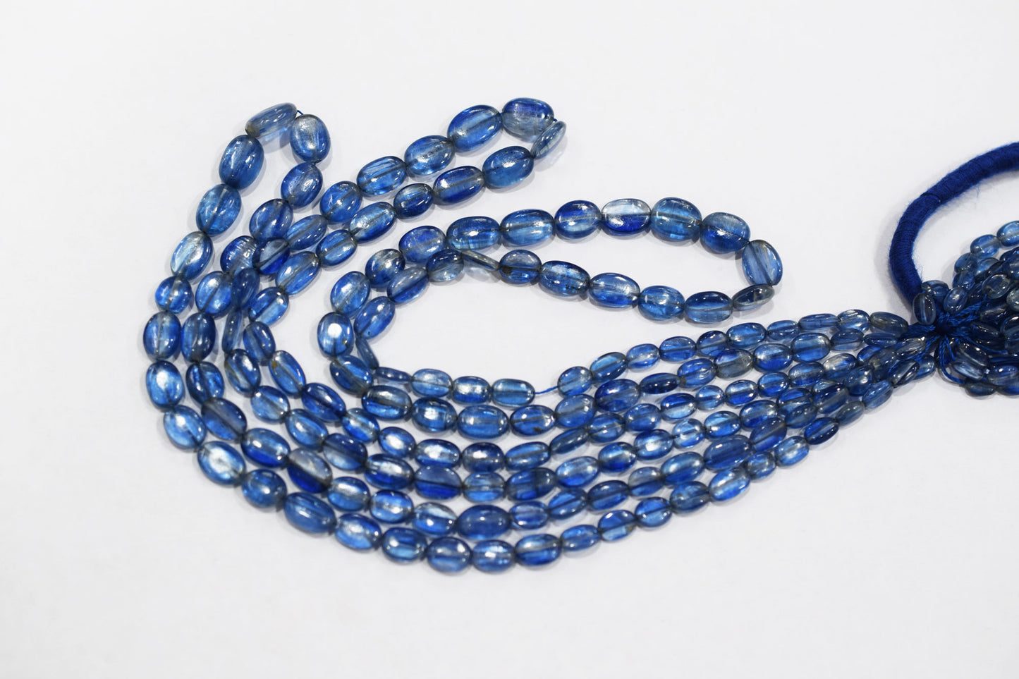 Himalayan Kyanite Smooth Oval Nuggets Shape Beads , Sold By Strand , 4x6 - 7.50x11 mm , 16" ,  17965
