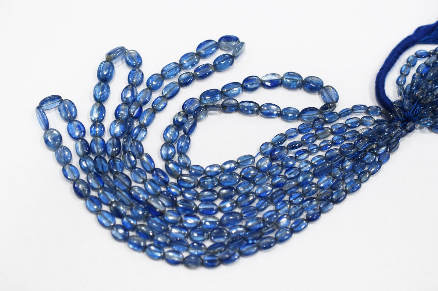 Himalayan Kyanite Smooth Oval Nuggets Shape Beads , Sold By Strand , 4x6 - 7.50x11 mm , 16" ,  17965
