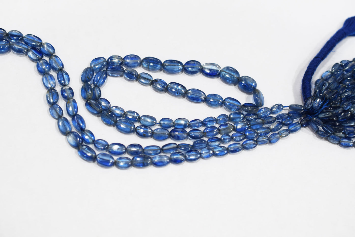 Himalayan Kyanite Smooth Oval Nuggets Shape Beads , Sold By Strand , 4x6 - 7.50x11 mm , 16" ,  17965
