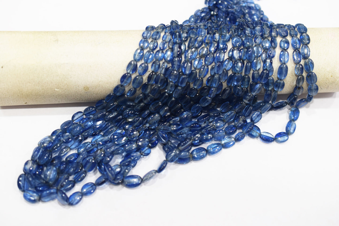 Himalayan Kyanite Smooth Oval Nuggets Shape Beads , Sold By Strand , 4x6 - 7.50x11 mm , 16" ,  17965