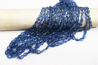 Himalayan Kyanite Smooth Oval Nuggets Shape Beads , Sold By Strand , 4x6 - 7.50x11 mm , 16" ,  17965