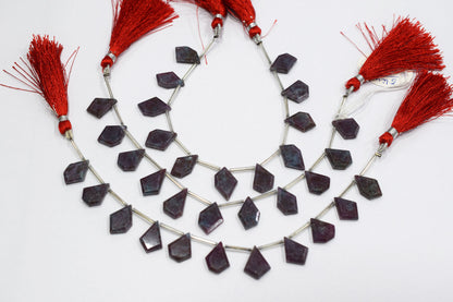 Natural Ruby Kyanite Crown Cut Tablets Gemstone , Sold By Strand , 11x17 - 12x18 mm , 7" , 18148
