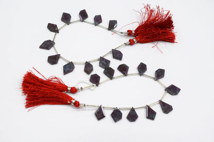 Natural Ruby Kyanite Crown Cut Tablets Gemstone , Sold By Strand , 11x17 - 12x18 mm , 7" , 18148
