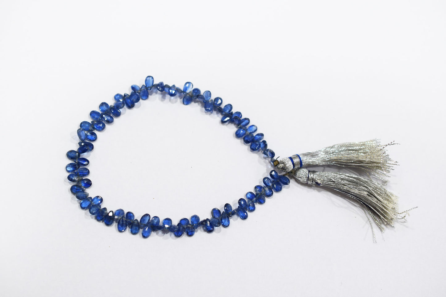 Natural Himalayan Kyanite Pear Shape Briolettes , Sold By Strand , 3x5 - 4x6.5 mm , 9 Inches , 18868