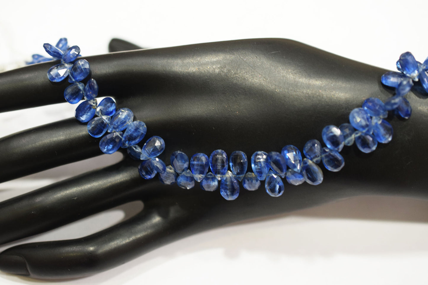 Natural Himalayan Kyanite Pear Shape Briolettes , Sold By Strand , 5.50x9 - 5.50x8 mm , 8.50 Inches , 18869