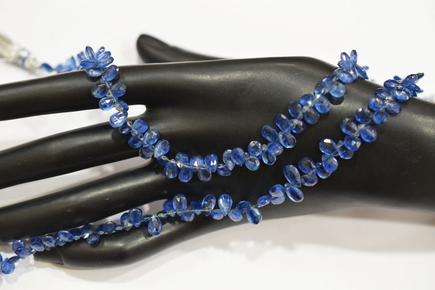 Natural Himalayan Kyanite Pear Shape Briolettes , Sold By Strand , 4x6 - 4.50x7.50 mm , 8.50", 18870