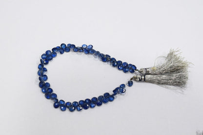 Natural Himalayan Kyanite Heart Shape Briolettes , Sold By Strand , 5.50x5.50 - 6x6 mm , 8.50" , 18872