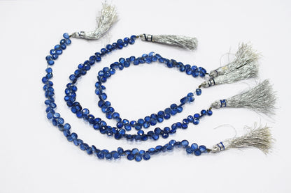 Natural Himalayan Kyanite Heart Shape Briolettes , Sold By Strand , 5.50x5.50 - 6x6 mm , 8.50" , 18872