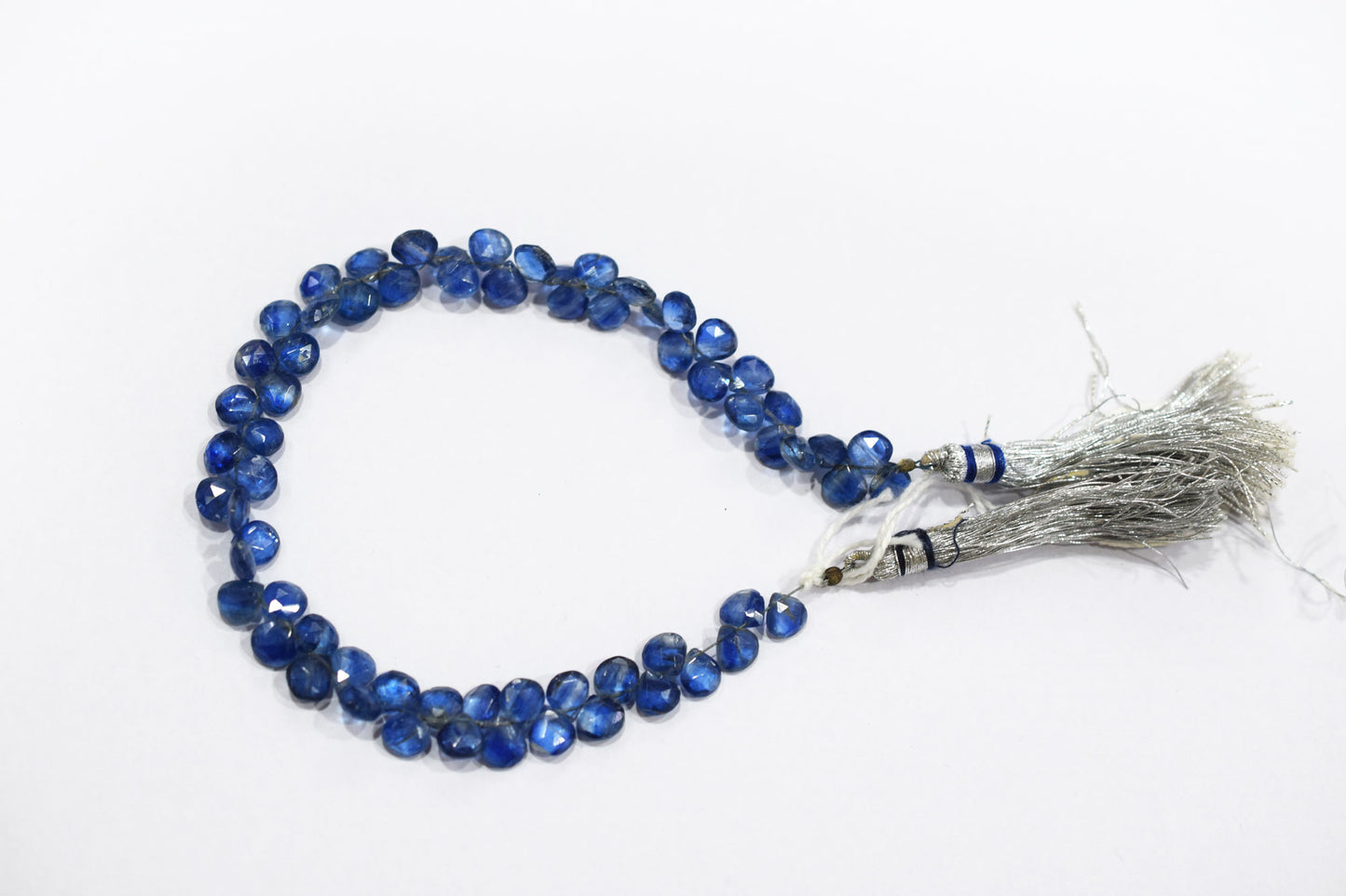 Natural Himalayan Kyanite Heart Shape Briolettes , Sold By Strand , 6.50x6.50 - 7x7 mm , 8.50", 18873