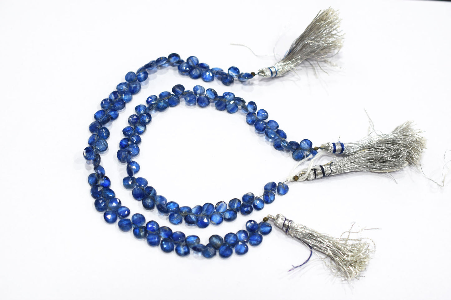 Natural Himalayan Kyanite Heart Shape Briolettes , Sold By Strand , 6.50x6.50 - 7x7 mm , 8.50", 18873