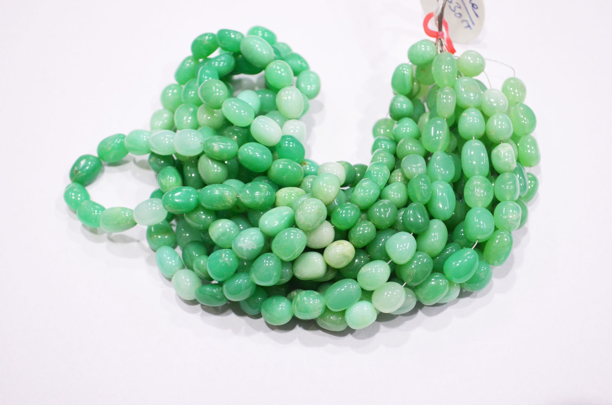 Natural Shaded Chrysoprase Nuggets Shape Beads , Sold By Strand , 16 Inches , 8x9 - 8x11 mm , 19326