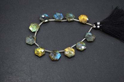11 Pieces In A Strand Labradorite Octagon Shape Beads , Sold By Strand , 15x15 mm , 19329