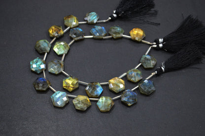 11 Pieces In A Strand Labradorite Octagon Shape Beads , Sold By Strand , 15x15 mm , 19329
