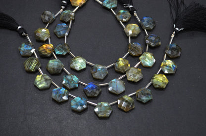 11 Pieces In A Strand Labradorite Octagon Shape Beads , Sold By Strand , 15x15 mm , 19329