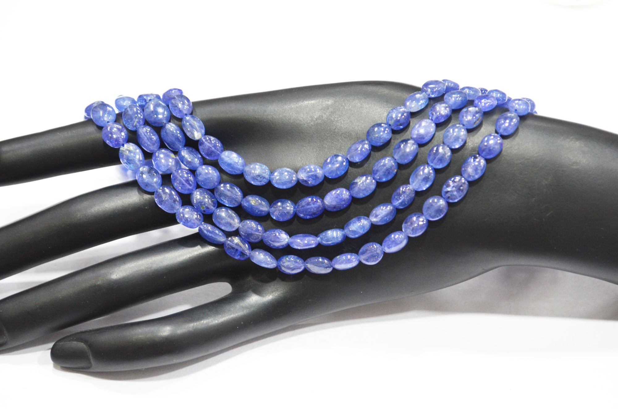 Natural Tanzanite Oval Shape Beads , Tanzanite Smooth Oval Shape Beads , Sold By Strand , 16 Inches , 5x5 - 6x9 mm , 19456