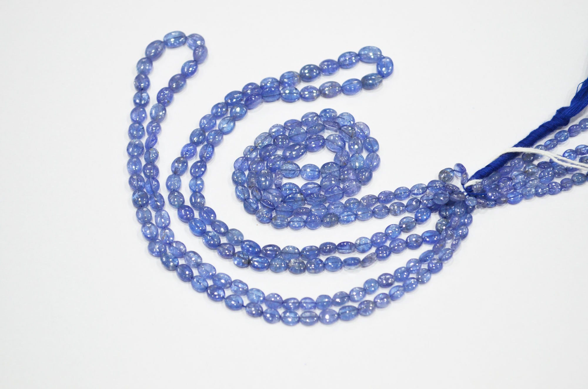 Natural Tanzanite Oval Shape Beads , Tanzanite Smooth Oval Shape Beads , Sold By Strand , 16 Inches , 3.50x4 - 5.50x7 mm , 19457