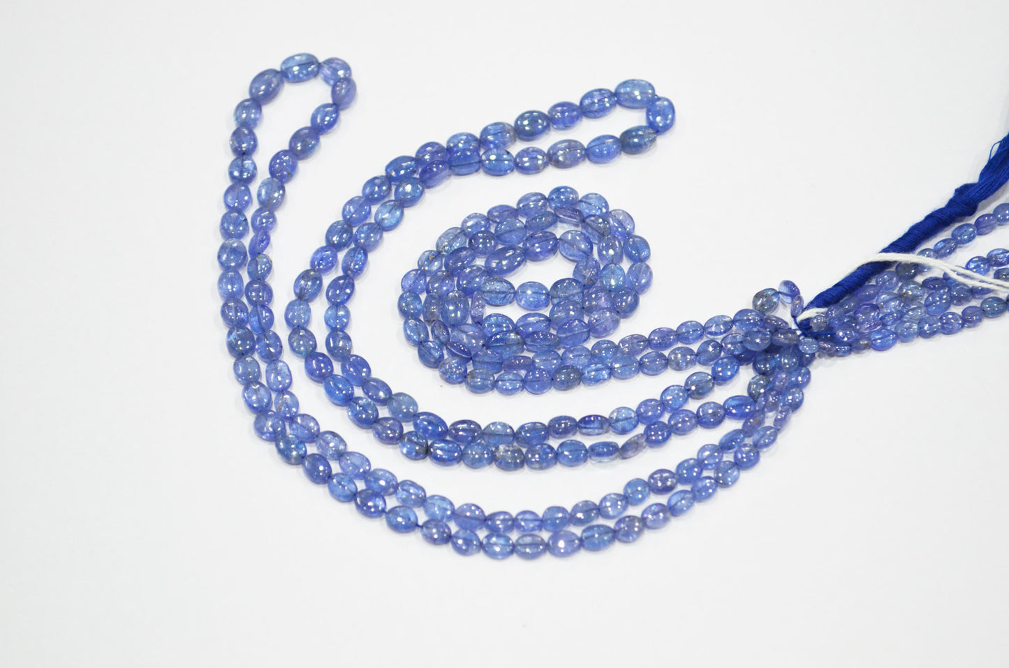 Natural Tanzanite Oval Shape Beads , Tanzanite Smooth Oval Shape Beads , Sold By Strand , 16 Inches , 4x5 - 6x7.50 mm , 19458