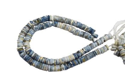 Natural Denim Opal Tyre Shape Beads , Sold By Strand , 6 - 7 mm , 16" ,  19572