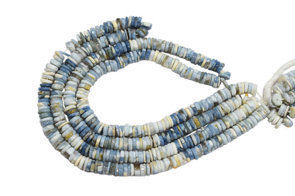 Natural Denim Opal Tyre Shape Beads , Sold By Strand , 6 - 7 mm , 16" ,  19572