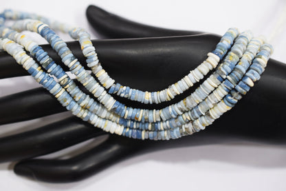 Natural Denim Opal Tyre Shape Beads , Sold By Strand , 5 - 6 mm , 16" ,  19574