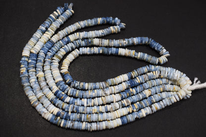 Natural Denim Opal Tyre Shape Beads , Sold By Strand , 5 - 6 mm , 16" ,  19574