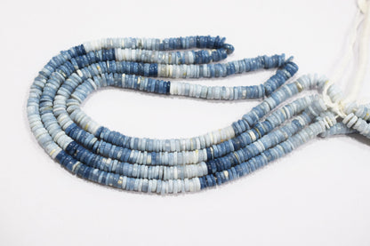 Natural Denim Opal Tyre Shape Beads , Sold By Strand , 5 - 5.50 mm , 16" ,  19575
