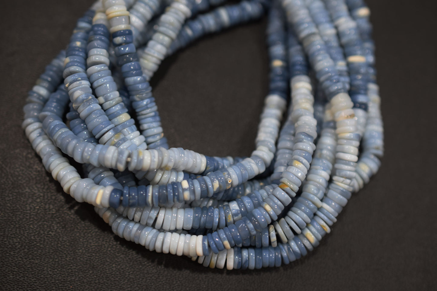Natural Denim Opal Tyre Shape Beads , Sold By Strand , 5 - 5.50 mm , 16" ,  19575