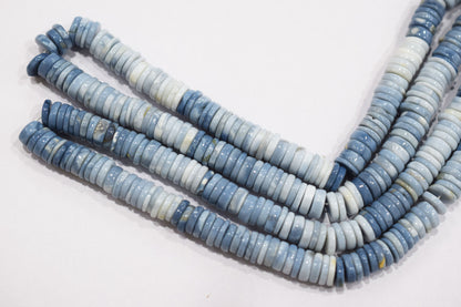 Natural Denim Opal Tyre Shape Beads , Sold By Strand , 8 - 9 mm , 16" ,  19577