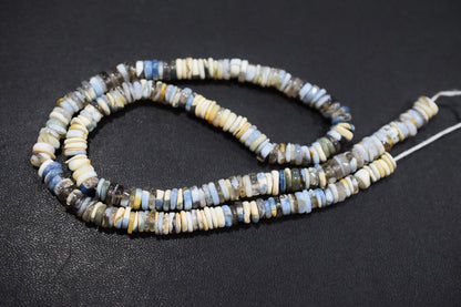 Natural Denim Opal Tyre Shape Beads , Sold By Strand , 5.50 - 6.50 mm , 16" ,  19581