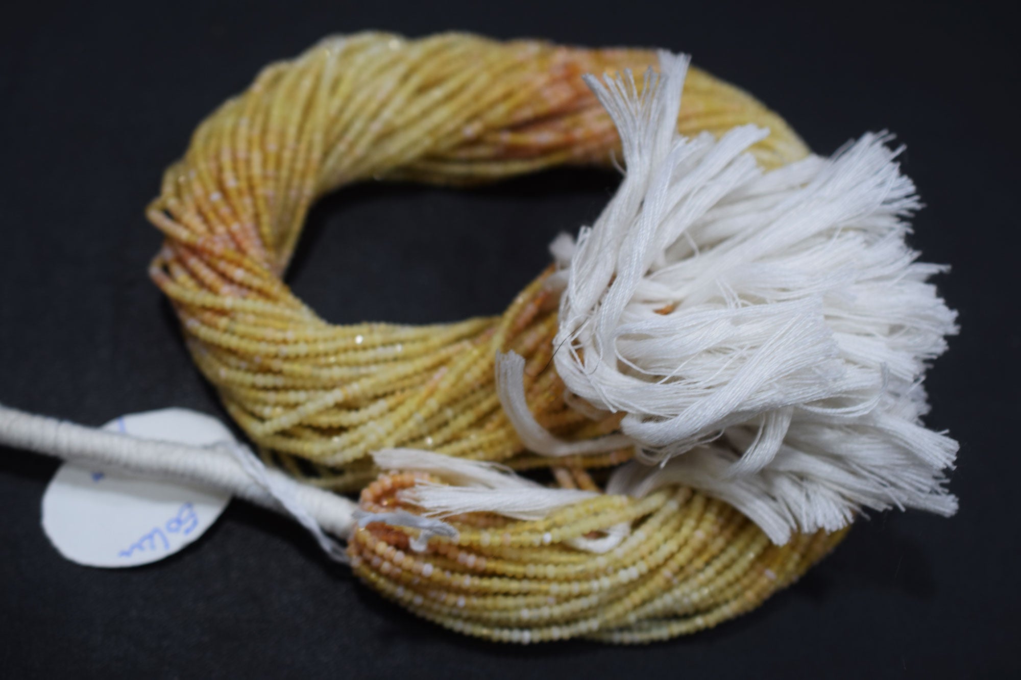 Shaded Yellow Opal Rondelle Beads , Sold By Strand , 2.25 - 2.50 mm , 13" , 19584