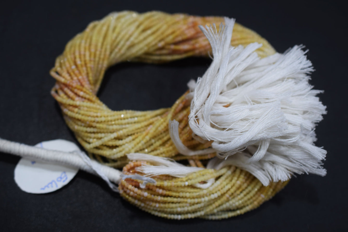 Shaded Yellow Opal Rondelle Beads , Sold By Strand , 2.25 - 2.50 mm , 13" , 19584