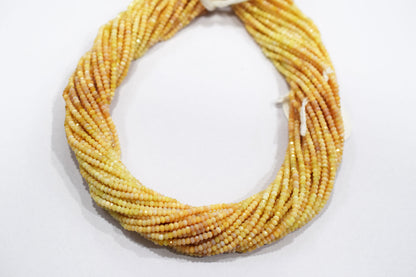 Shaded Yellow Opal Rondelle Beads , Sold By Strand , 2.25 - 2.50 mm , 13" , 19584
