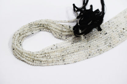 Moss Rainbow Moonstone Faceted Beads , Sold By Strand , 3.00 mm , 13 inches , 19593