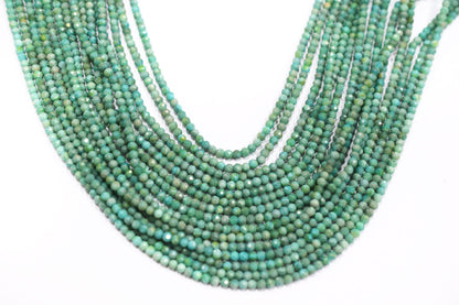 Natural Amazonite Faceted Beads , Sold By Strand , 3.25 - 3.50 mm , 13 inches , 19598