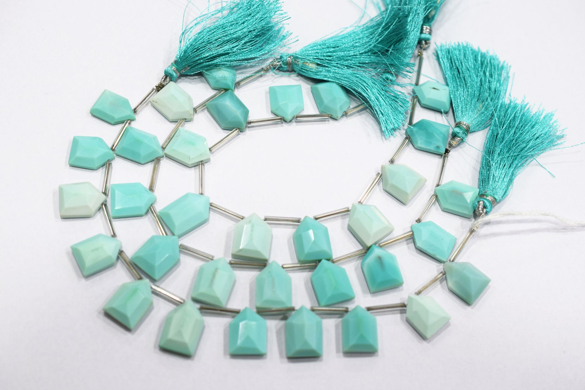 11 Pieces In Strand Peru Chalcedony Hut Shape Beads , Sold By Strand , 10x15 - 12x16 mm , 19603
