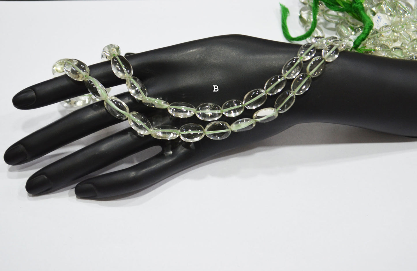Green Amethyst Smooth Oval Shape Beads ,  Sold By Strand , 7x10-10x15 mm , 16" , 19728