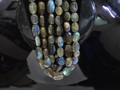 Natural Labradorite Oval Nuggets Shape Beads , Sold By Strand ,6x8 - 8x12  mm , 16" , 19735