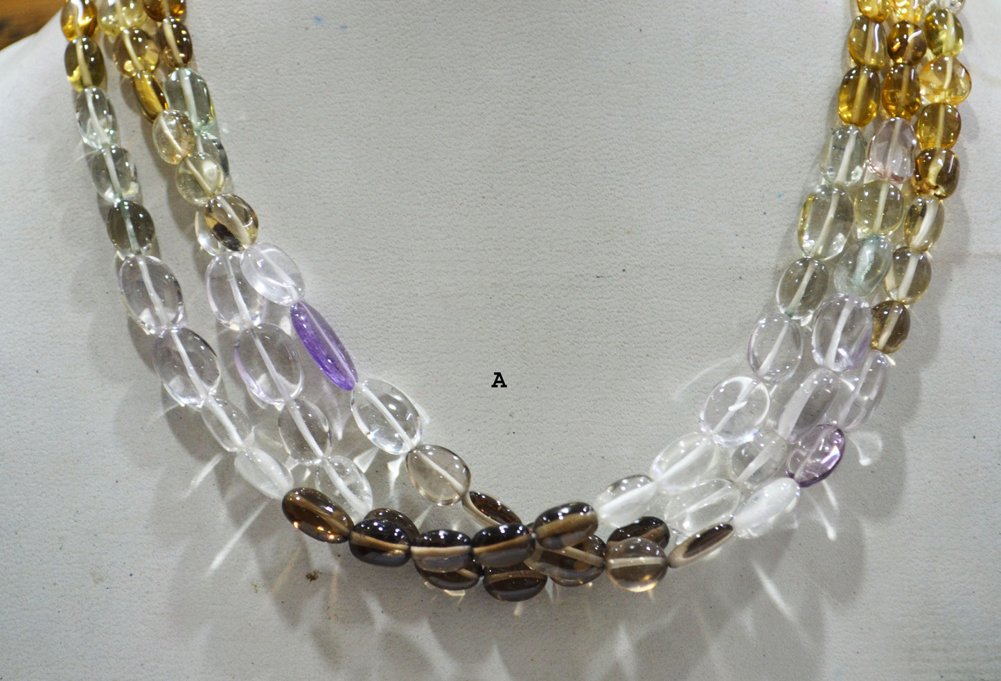 Multi Semi Precious Oval Nuggets Shape Beads , Sold By Strand ,  9x11 - 11x16 mm , 19742