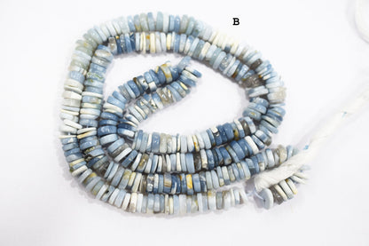 Natural Denim Opal Tyre Shape Beads , Sold By Strand , 5 - 7 mm , 16" ,  19766
