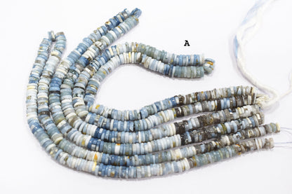 Natural Denim Opal Tyre Shape Beads , Sold By Strand , 5 - 7 mm , 16" ,  19766