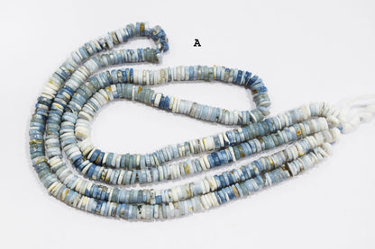 Natural Denim Opal Tyre Shape Beads , Sold By Strand , 5 - 7 mm , 16" ,  19766