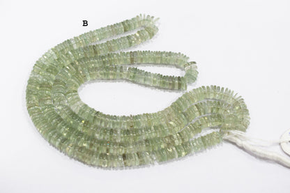 Natural Green Amethyst Tyre Shape Beads , Sold By Strand , 5.50 - 10 mm , 16" , 19778