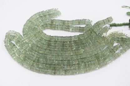 Natural Green Amethyst Tyre Shape Beads , Sold By Strand , 5.50 - 6 mm , 16" , 19780A