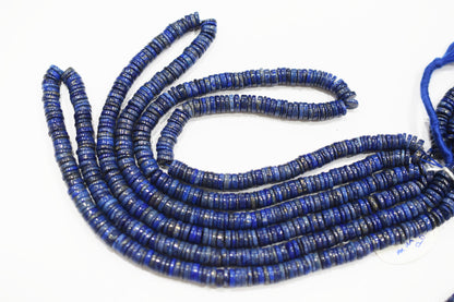 Natural Lapis Lazuli Tyre Shape Beads , Sold By Strand , 7 - 7.50 mm , 15.50" , 19783