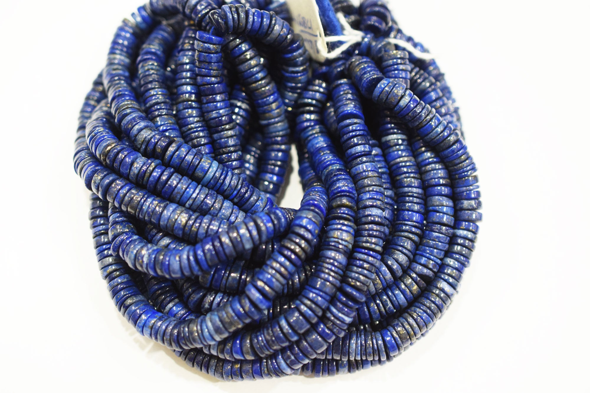 Natural Lapis Lazuli Tyre Shape Beads , Sold By Strand , 7 - 7.50 mm , 15.50" , 19783